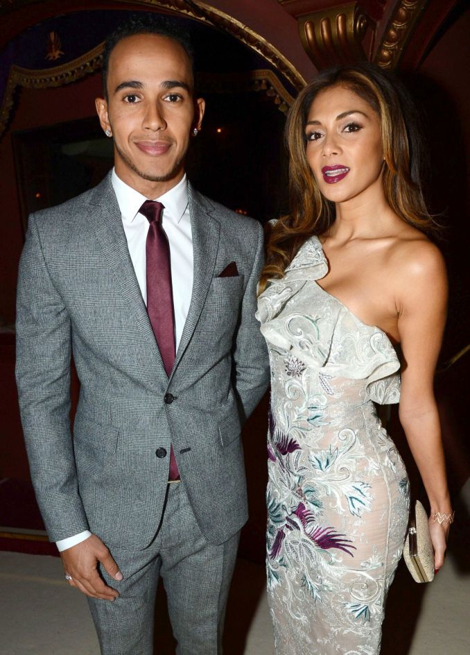 Nicole Scherzinger ir Lewis Hamiltonas